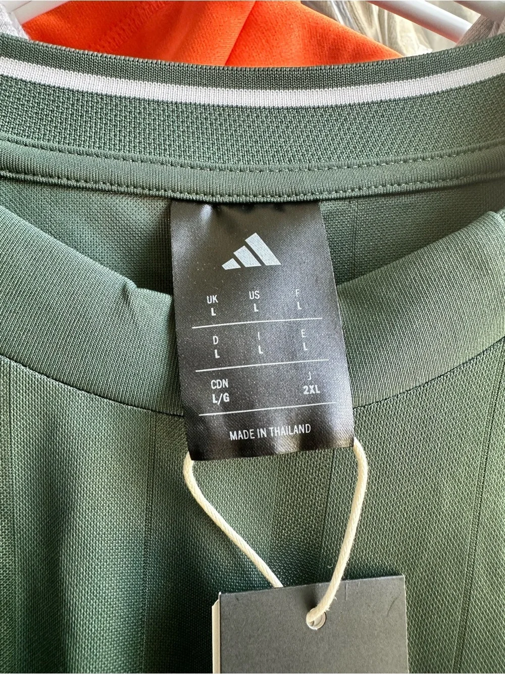Adidas Men's Sportswear Tee Shirt with Red Accents